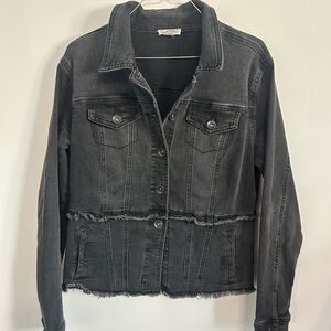 Tribal Charcoal Jean Jacket